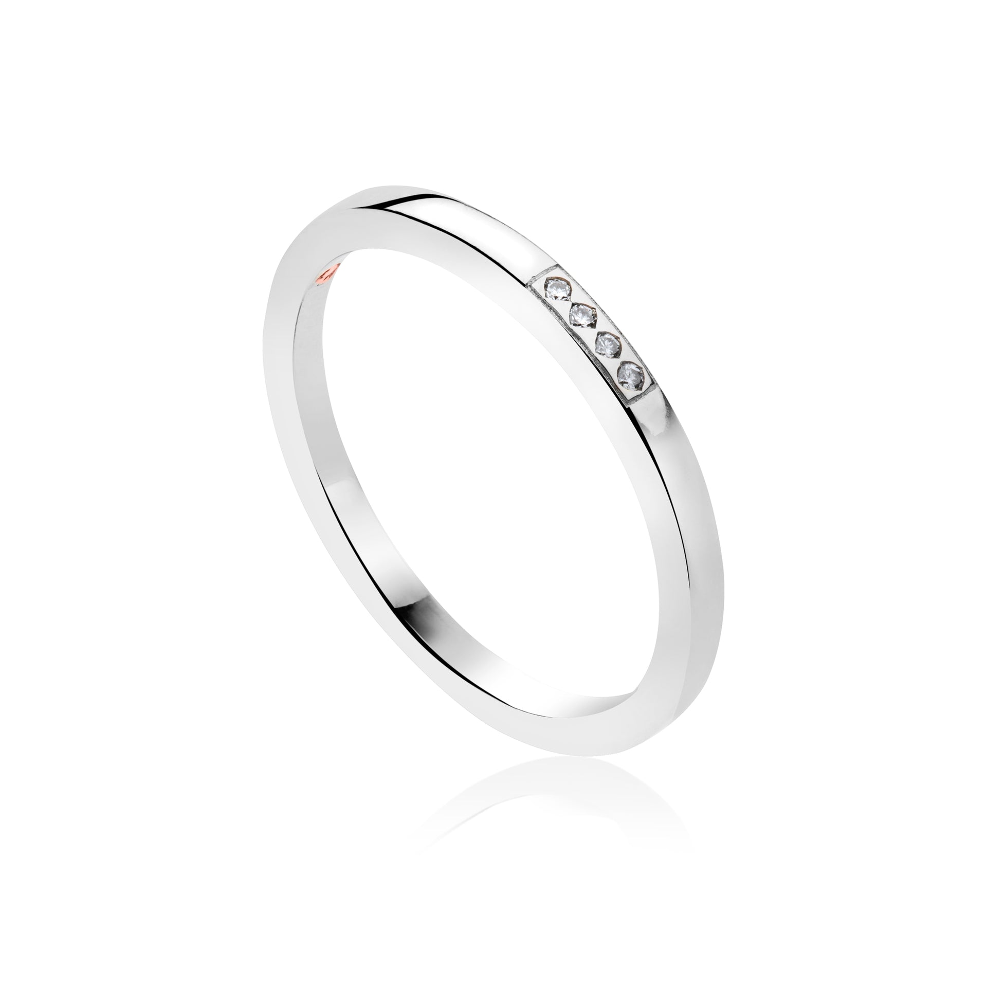 9ct White Gold Diamond Ring