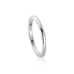 2mm Court shaped wedding ring