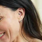 Tree of Life® Bow White Topaz Earrings