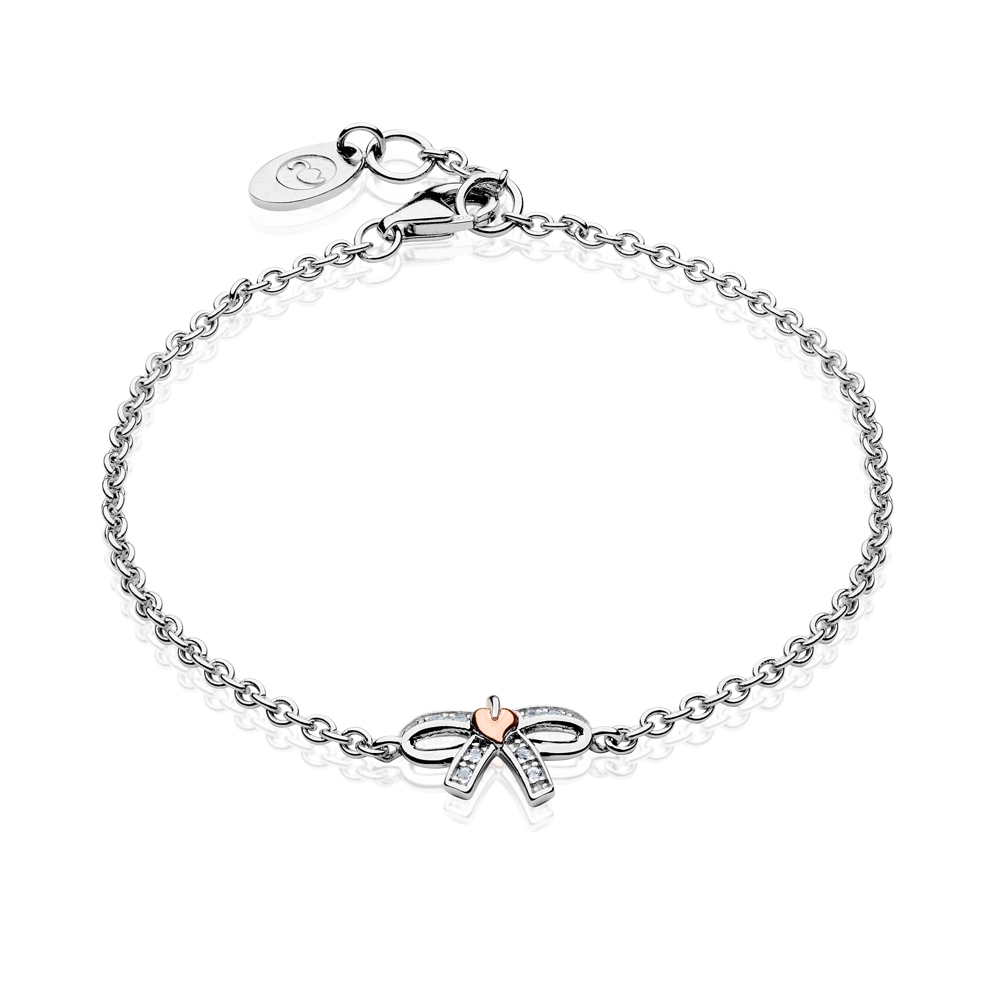 Tree of Life Bow White Topaz Bracelet Clogau Outlet