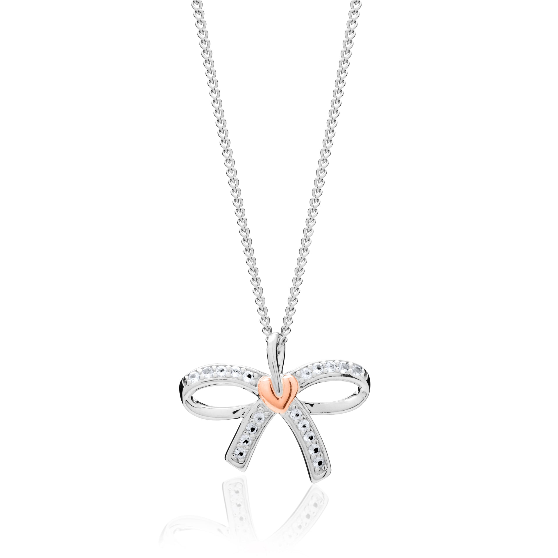 Tree of Life® Bow White Topaz Pendant