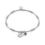 Butterfly Silver and Amethyst Affinity Bracelet