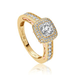 18ct Yellow and Rose Gold Cecelia 30pt VS1 I Round Cut Diamond Engagement Ring