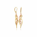 Swallow Falls 18ct Gold and Diamond Drop Earrings