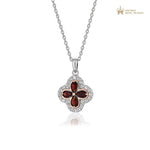 Tudor Court Red Garnet Pendant