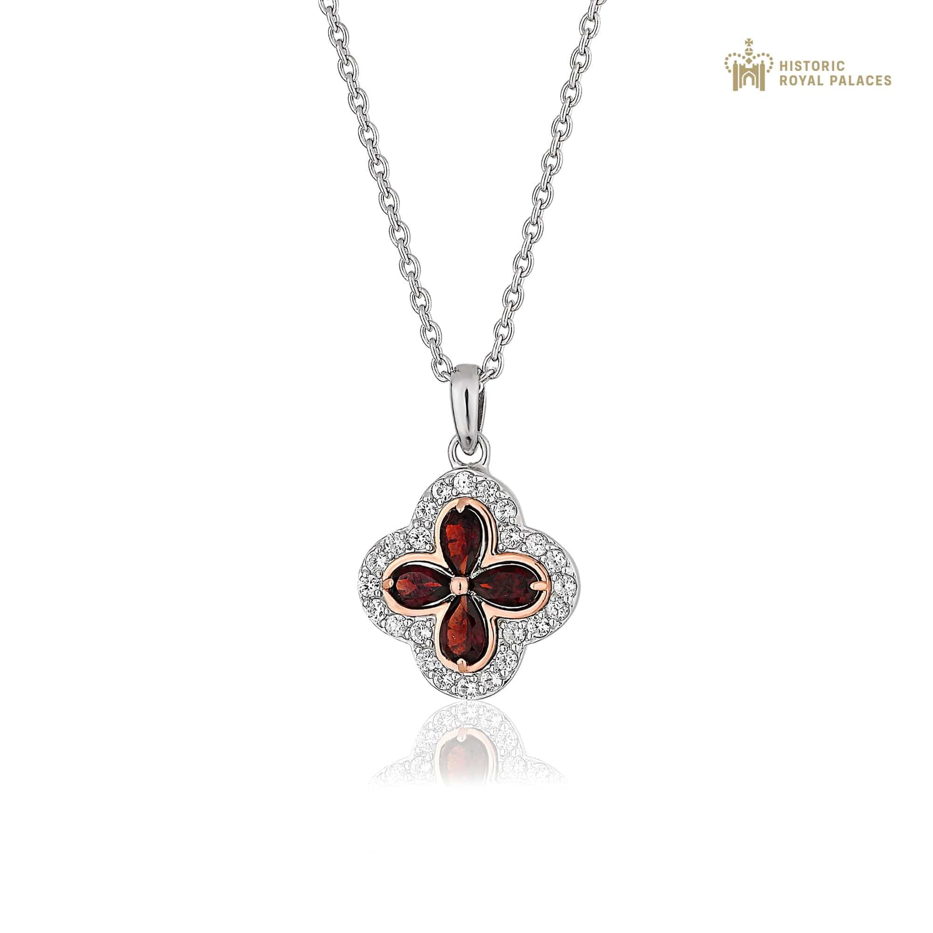 Tudor Court Red Garnet Pendant