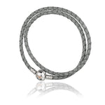 Clogau Tree of Life® Grey Double Leather Bracelet