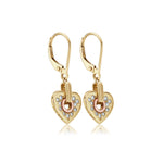 Cariad® Sparkle Gold and Diamond Drop Earrings
