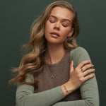 Ivy Leaf Gold and Green Jasper Ring