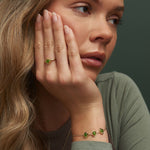Ivy Leaf Gold and Green Jasper Ring