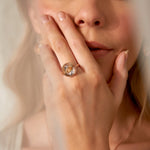Panning for Gold Rutilated Quartz and Diamond Ring
