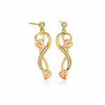 Tree of Life® Gold and Diamond Vine Drop Earrings