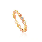 Tree of Life® Gold and Diamond Stacking Ring