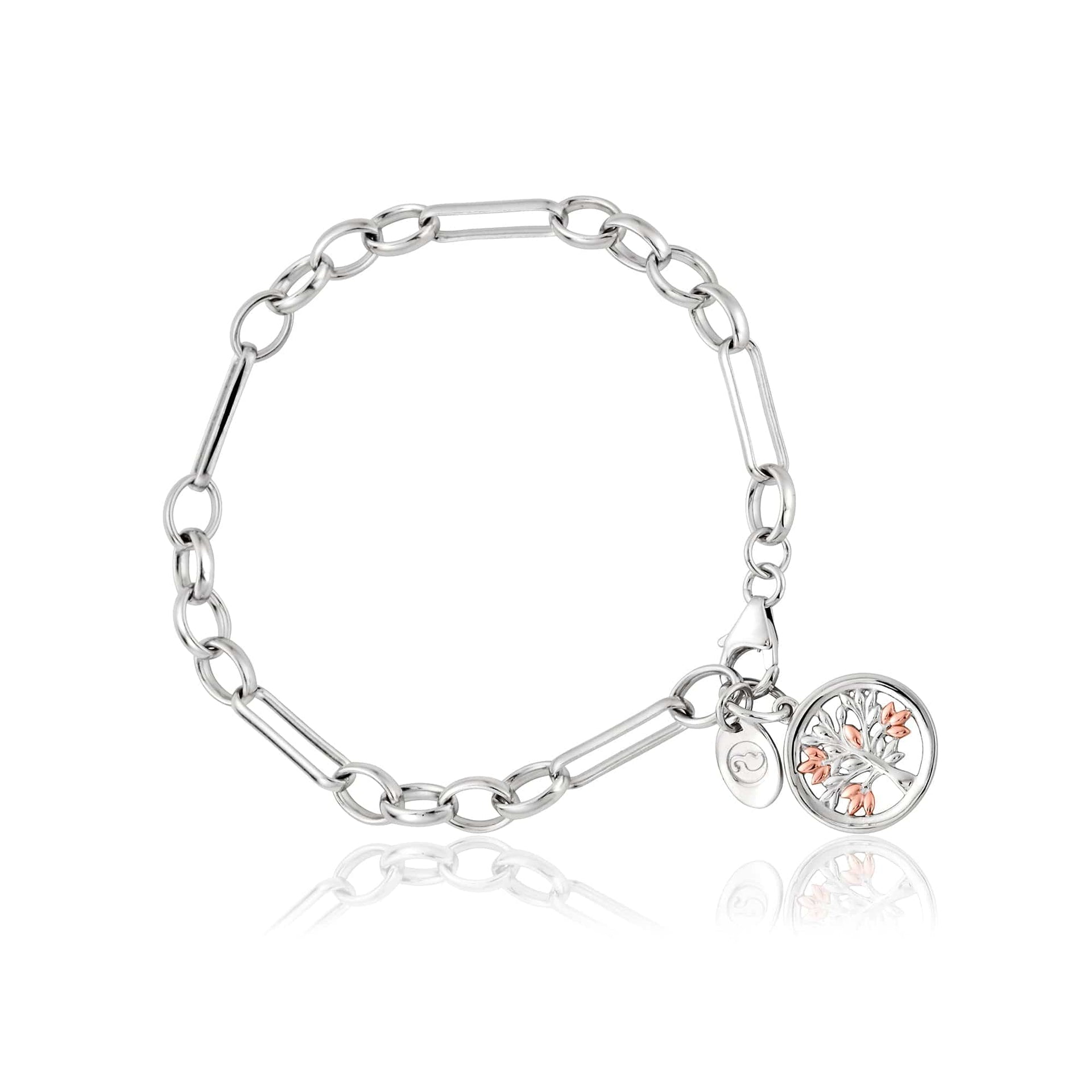 Tree of Life® Silver Figaro Bracelet